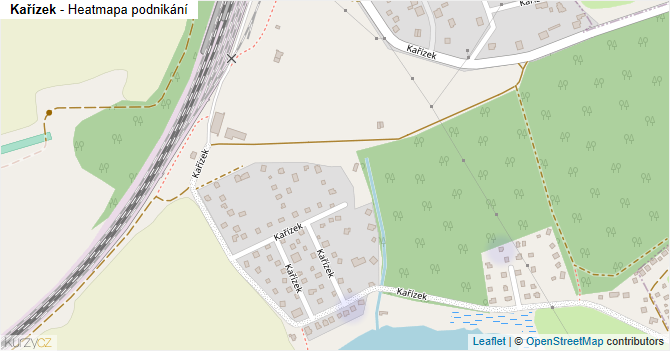 Kařízek - mapa podnikání