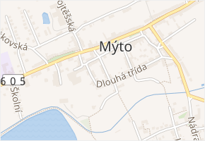 Koželužská v obci Mýto - mapa ulice