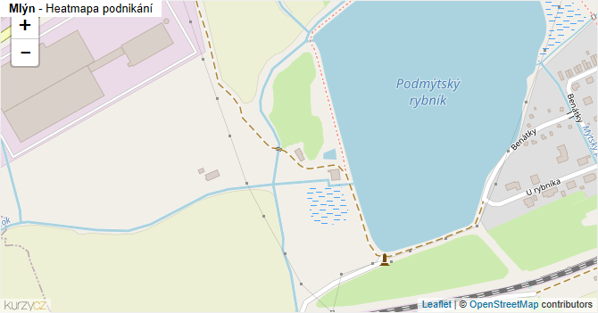 Mlýn - mapa podnikání