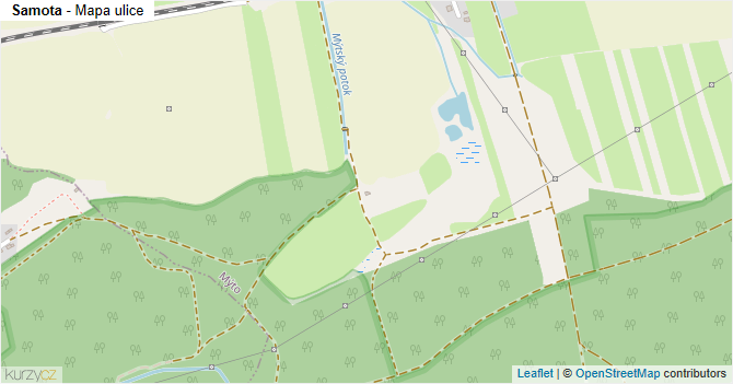 Samota - mapa ulice