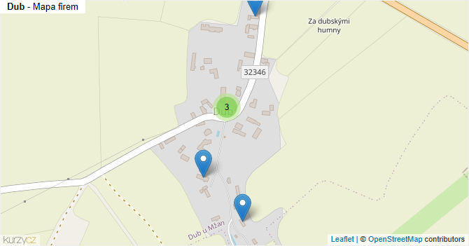 Dub - mapa firem