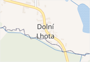 Dolní Lhota v obci Načeradec - mapa části obce