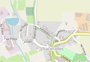 Karlovská v obci Načeradec - mapa ulice