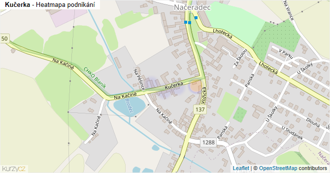Kučerka - mapa podnikání