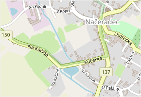 Na Pěšince v obci Načeradec - mapa ulice