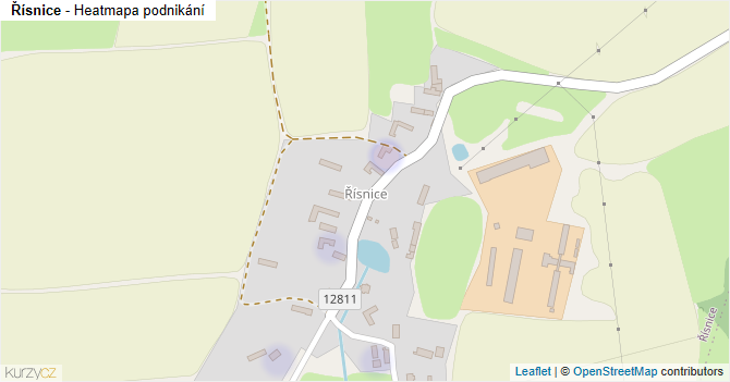 Řísnice - mapa podnikání