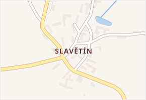 Slavětín v obci Načeradec - mapa části obce