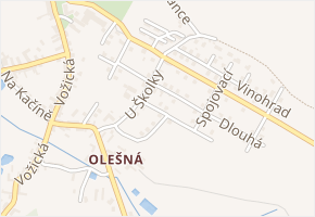 U Studánek v obci Načeradec - mapa ulice