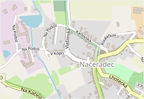 Vlašimská v obci Načeradec - mapa ulice