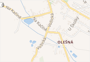 Vožická v obci Načeradec - mapa ulice