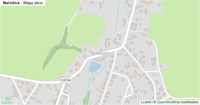 Načešice - mapa obce