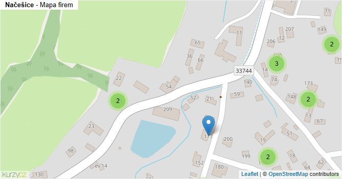 Načešice - mapa firem