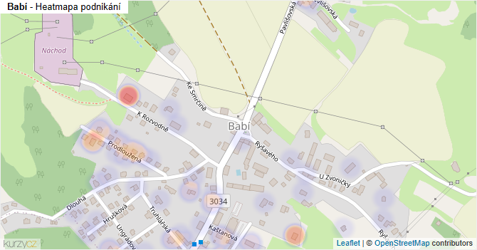 Babí - mapa podnikání