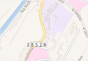 Bartoňova v obci Náchod - mapa ulice