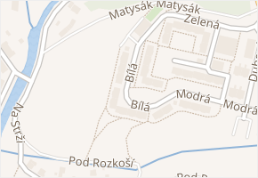 Bílá v obci Náchod - mapa ulice