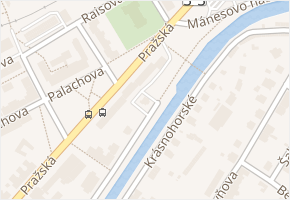Denisovo nábřeží v obci Náchod - mapa ulice