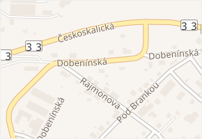 Dobenínská v obci Náchod - mapa ulice