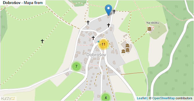 Dobrošov - mapa firem