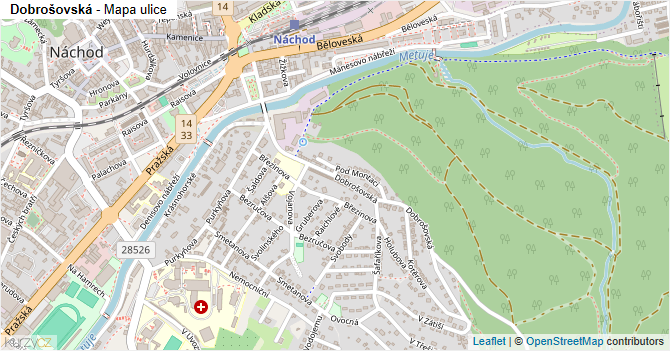 Dobrošovská - mapa ulice