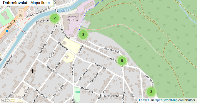 Dobrošovská - mapa firem