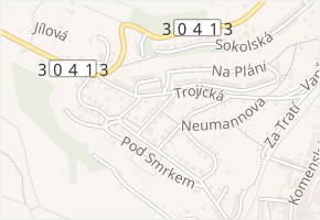 Dobrovského v obci Náchod - mapa ulice