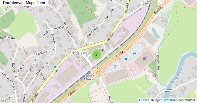 Doubicova - mapa firem