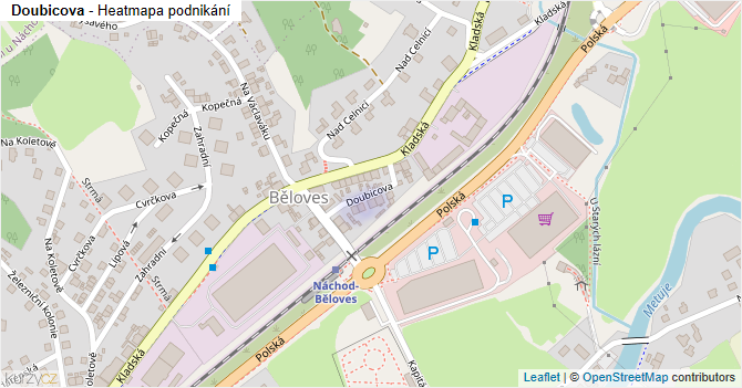 Doubicova - mapa podnikání