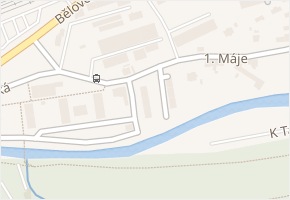 Družstevní v obci Náchod - mapa ulice