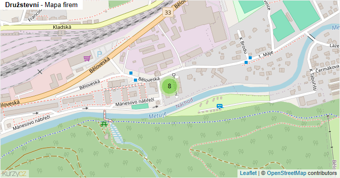 Družstevní - mapa firem