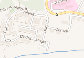 Duhová v obci Náchod - mapa ulice