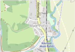 Faltova v obci Náchod - mapa ulice