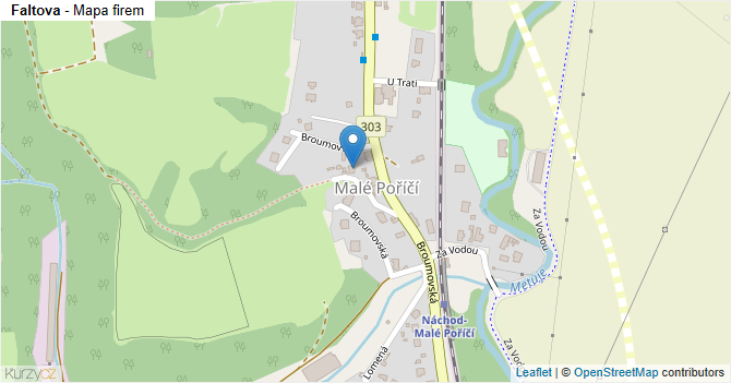 Faltova - mapa firem