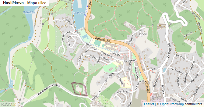 Havlíčkova - mapa ulice