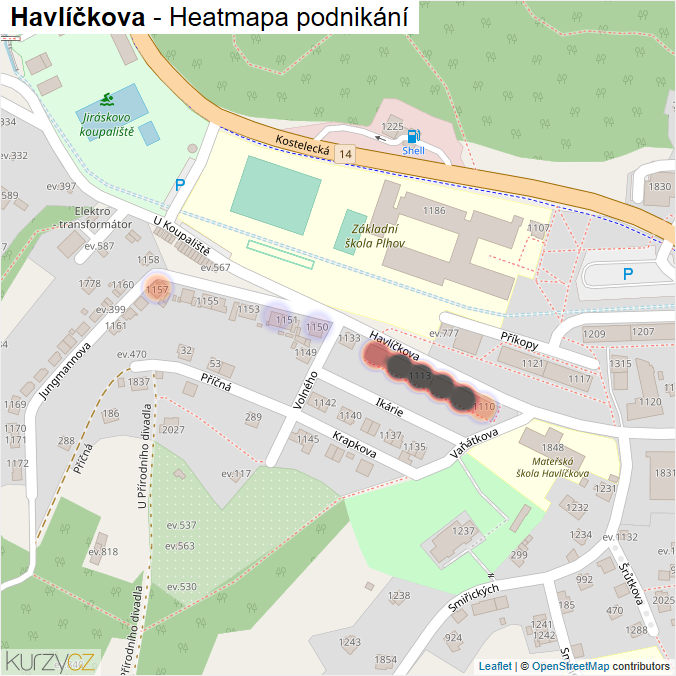 Mapa Havlíčkova - Firmy v ulici.