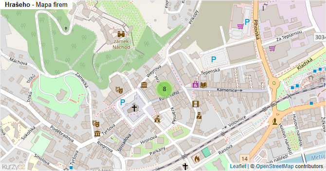 Hrašeho - mapa firem