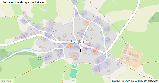 Jizbice - mapa podnikání