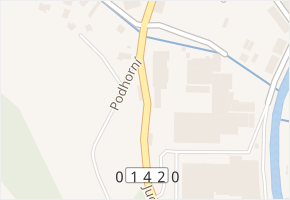 Jugoslávská v obci Náchod - mapa ulice