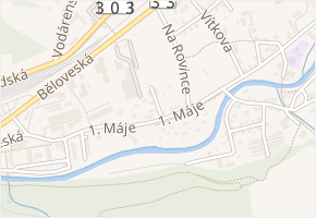 K Brodu v obci Náchod - mapa ulice