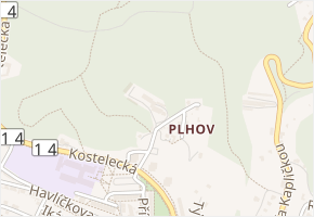 Kollárova v obci Náchod - mapa ulice