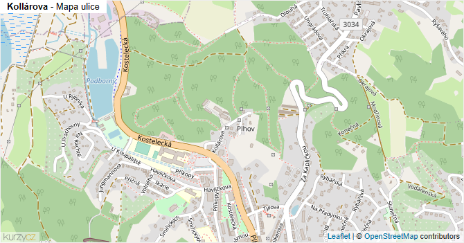 Kollárova - mapa ulice