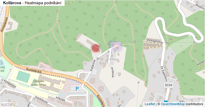Kollárova - mapa podnikání