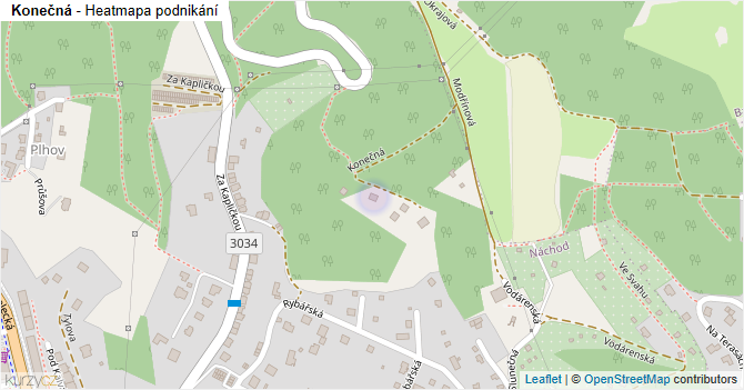 Konečná - mapa podnikání