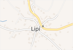Lipí v obci Náchod - mapa části obce