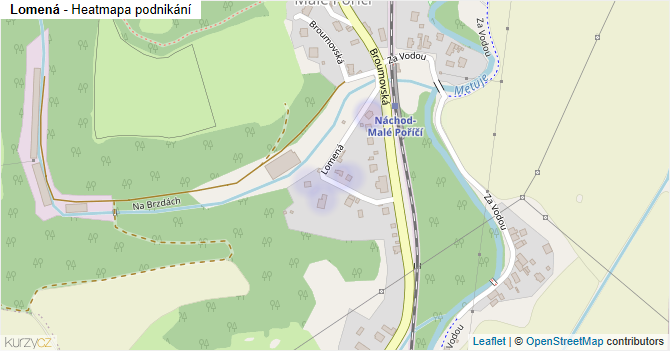 Lomená - mapa podnikání