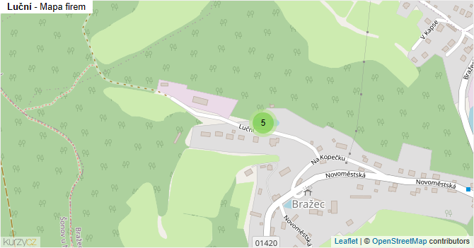 Luční - mapa firem