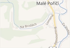 Na Brzdách v obci Náchod - mapa ulice