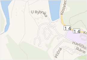 Na Rachtě v obci Náchod - mapa ulice