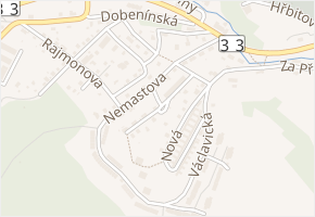 Na Výsluní v obci Náchod - mapa ulice