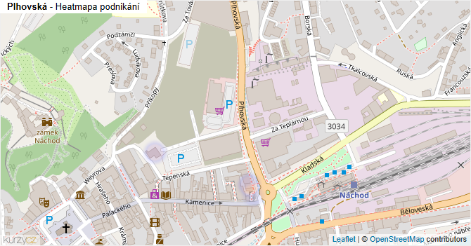 Plhovská - mapa podnikání