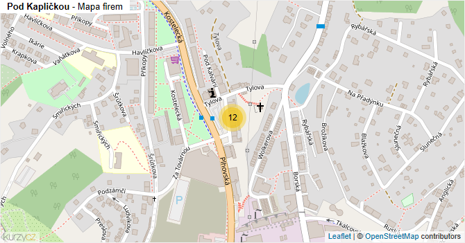 Pod Kapličkou - mapa firem